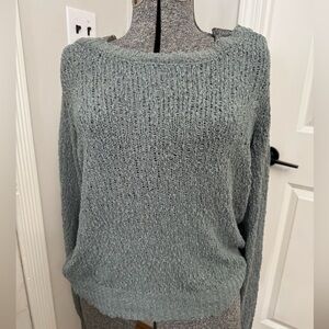 Women’s Kaisley Large Boucle Sweater With Deep V Back Large
